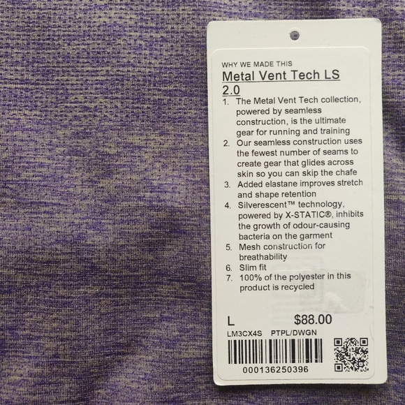 Lululemon / Metal Vent Tech 2.0 - Picture 4 of 5